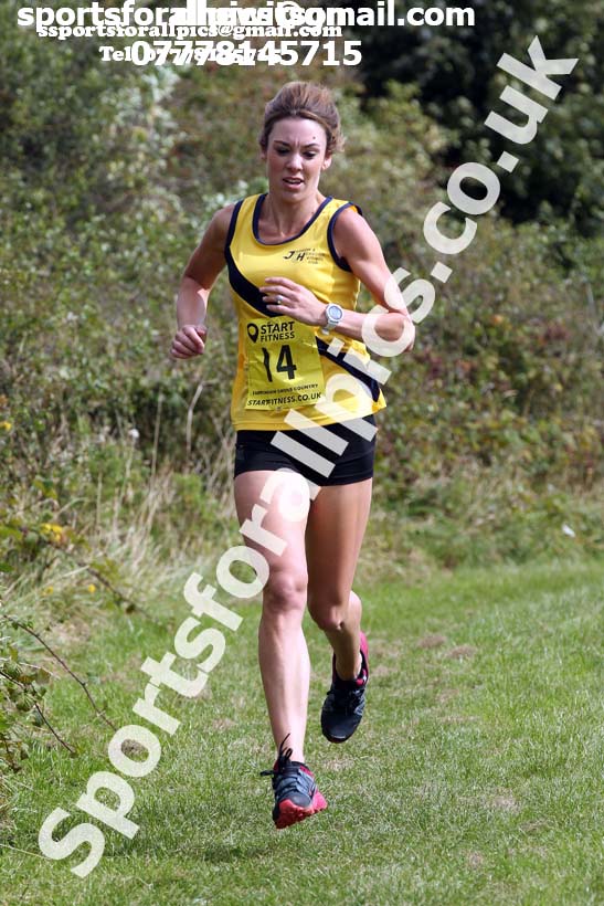 Senior womens relay 2019 Sunderland Harriers Open Cross Country. Photo:  David T. Hewitson/Sports for All Pics